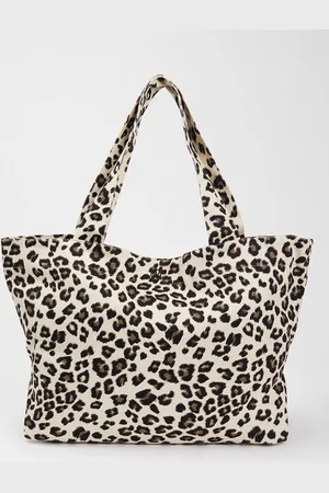 MSCH Shopper van canvas met panterprint