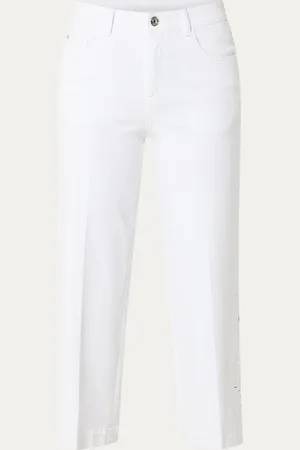Atelier Gardeur High waist wide fit culotte van denim
