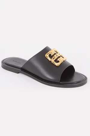 Givenchy 4G Liquid slipper van lamsleer met logo