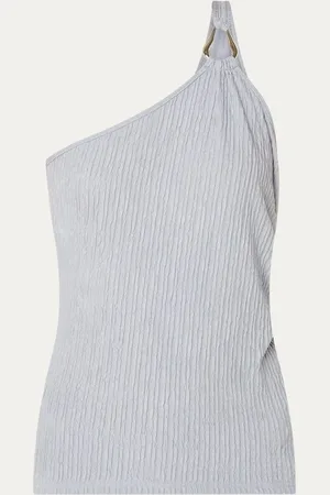 Aaiko Dyani one shoulder top met structuur