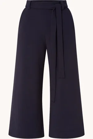 French Connection High waist wide fit culotte met strikceintuur