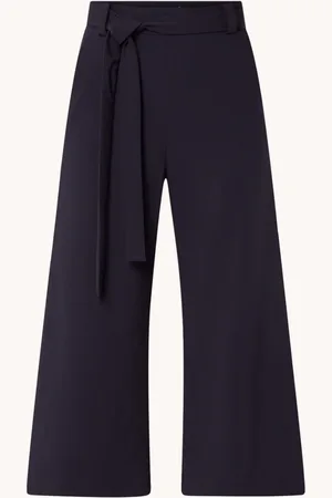 French Connection High waist wide fit culotte met strikceintuur