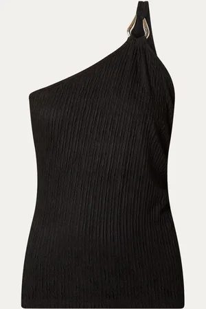 Aaiko Dyani one shoulder top met structuur