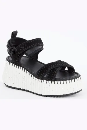 Chloé Nama sandaal met suède details