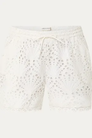 Sofie Schnoor Nina high waist straight fit korte broek met broderie