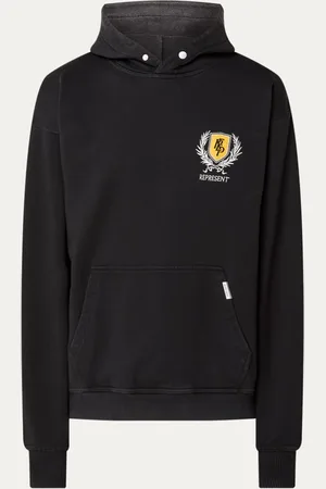 Represent Crest hoodie met logo- en backprint