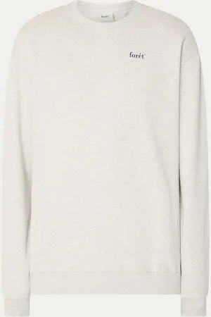 Foret Still sweater van biologisch katoen met logo- en backprint