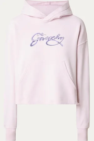 Givenchy Hoodie met logoprint en gerafelde zoom