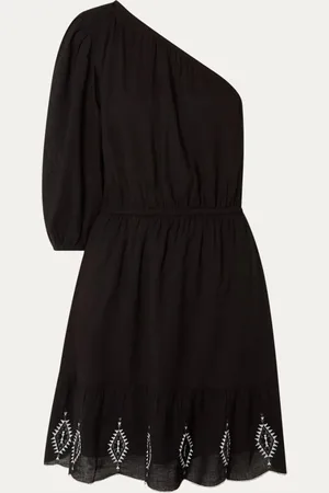 Aaiko Faime one shoulder mini tuniekjurk met borduring