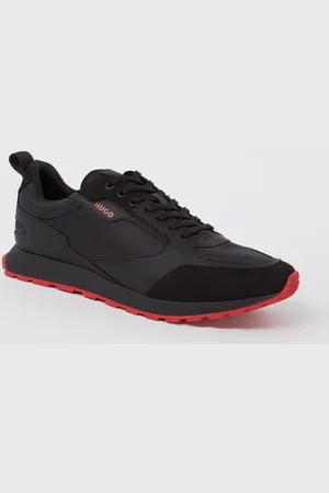 HUGO BOSS Icelin Runn sneaker met suède details
