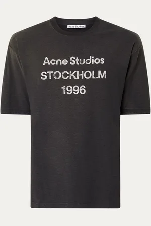 Acne Studios Longsleeve met logoprint en destroyed afwerking
