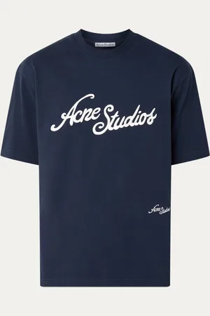 Acne Studios T-shirt van piqué katoen met logoborduring