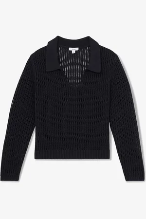 Reiss Matilda fijngebreide pullover met opengewerkt dessin