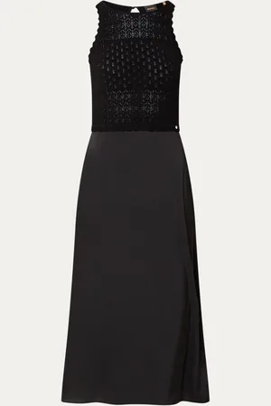 HUGO BOSS Midi jurk met opengewerkt dessin
