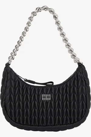Tommy Hilfiger Iconic schoudertas van leer met quiltpatroon