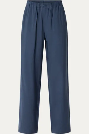 Modstrom Nicki high waist wide fit broek met steekzakken