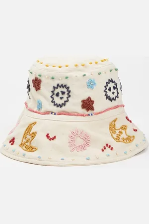 Beck Söndergaard Becksöndergaard Beaded buckethoed met kralendecoratie