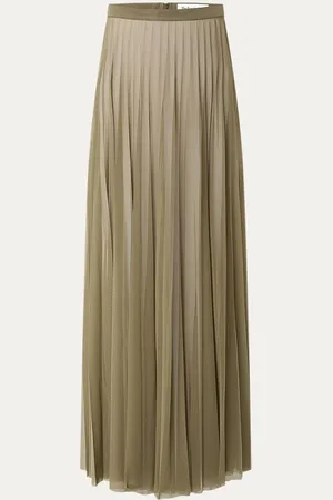 The Frankie Shop Vallen midi plooirok van mesh