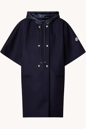 Moncler Mantel in scheerwolblend met capuchon