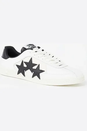 AMIRI Pacific Stars sneaker van leer met suède details