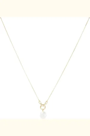 ANIA HAIE Pearl Sparkle Pendant ketting verguld
