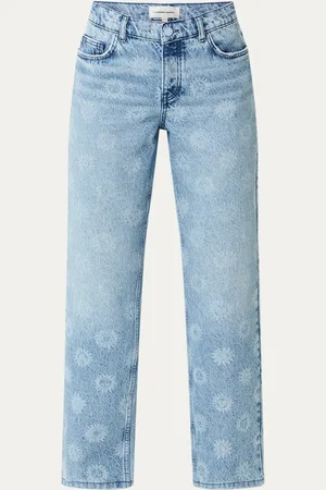 Fabienne Chapot Marie high waist straight leg jeans met steekzakken
