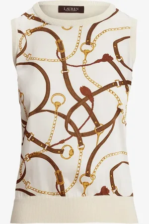Ralph Lauren Mouwloze trui met riemprint