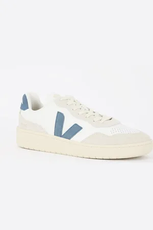 Veja V-90 sneaker van leer met suède details