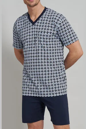 Götzburg Shortama V-hals met print
