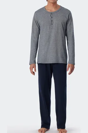 Schiesser Pyjama jeans met knoopjes