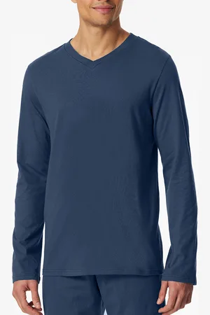 Schiesser Pyjamashirt lange mouw royal