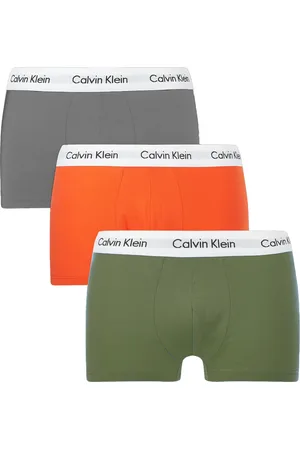 Calvin Klein Boxershorts low rise 3-pack -groen-grjis