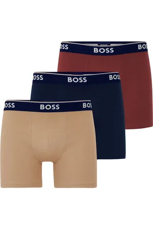 HUGO BOSS Hugo Power boxershorts 3-pack beige-terra-blauw