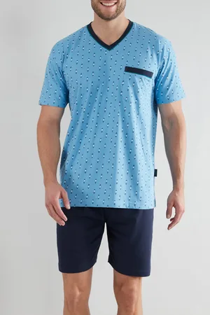 Götzburg Shortama V-hals met print