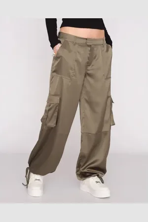 Juicy Couture Fanta Satin cargo pants with diamant logo S