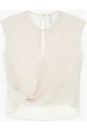 Imperial Sleeveless draped blouse S