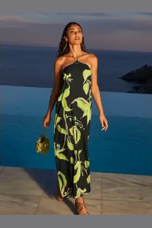 Lise Charmel Lange jurk fleur de nuit S
