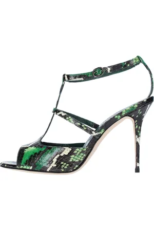 Manolo Blahnik Sandalen Groen
