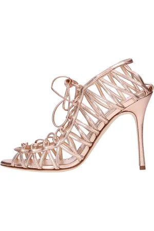 Manolo Blahnik Poeder Sandalen