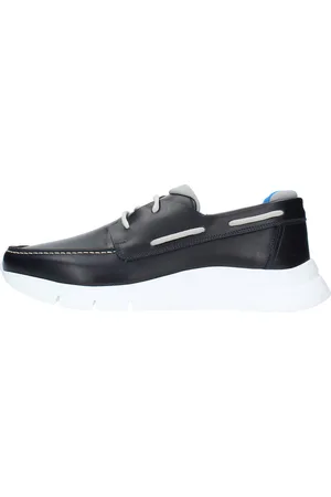 BOSTON Blauwe lage schoenen