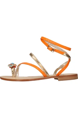 Emanuela caruso Oranje sandalen
