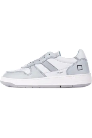 D.A.T.E. Sneakers Wit lichtblauw