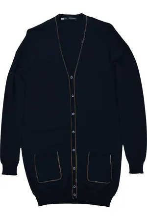 Dsquared2 2 Zwart Vest Dames Viscose Knopen Mod