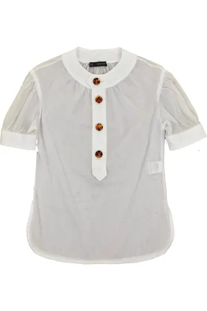 Dsquared2 2 Witte blouse voor dames, knopen Mod.S75DL0183S35278010