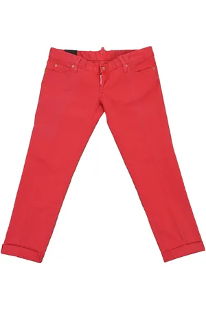 Dsquared2 2 Pat Jean Rood Dames Katoenen Knopen Mod.S75LA0417S39781042