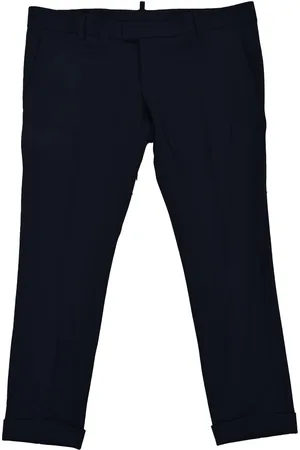 Dsquared2 2 Zwarte dameswollen broek met knopen Mod.S75KA0414S36258090