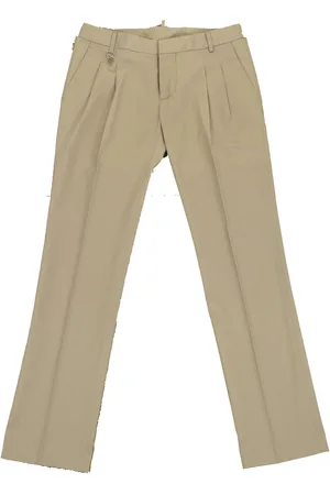 Dsquared2 2 Beige damesbroek katoenen ritssluiting Mod.73KA14238104020