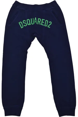 Dsquared2 2 Blauwe trainingsbroek voor heren, katoenprint Mod