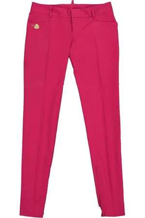 Dsquared2 2 Fuchsia Broek Dames Katoen Knopen Mod.S72KA0439S40221055