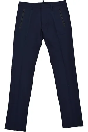 Dsquared2 2 Blauwe Herenbroek Katoen Knopen Mod.S74KA0635S41787524